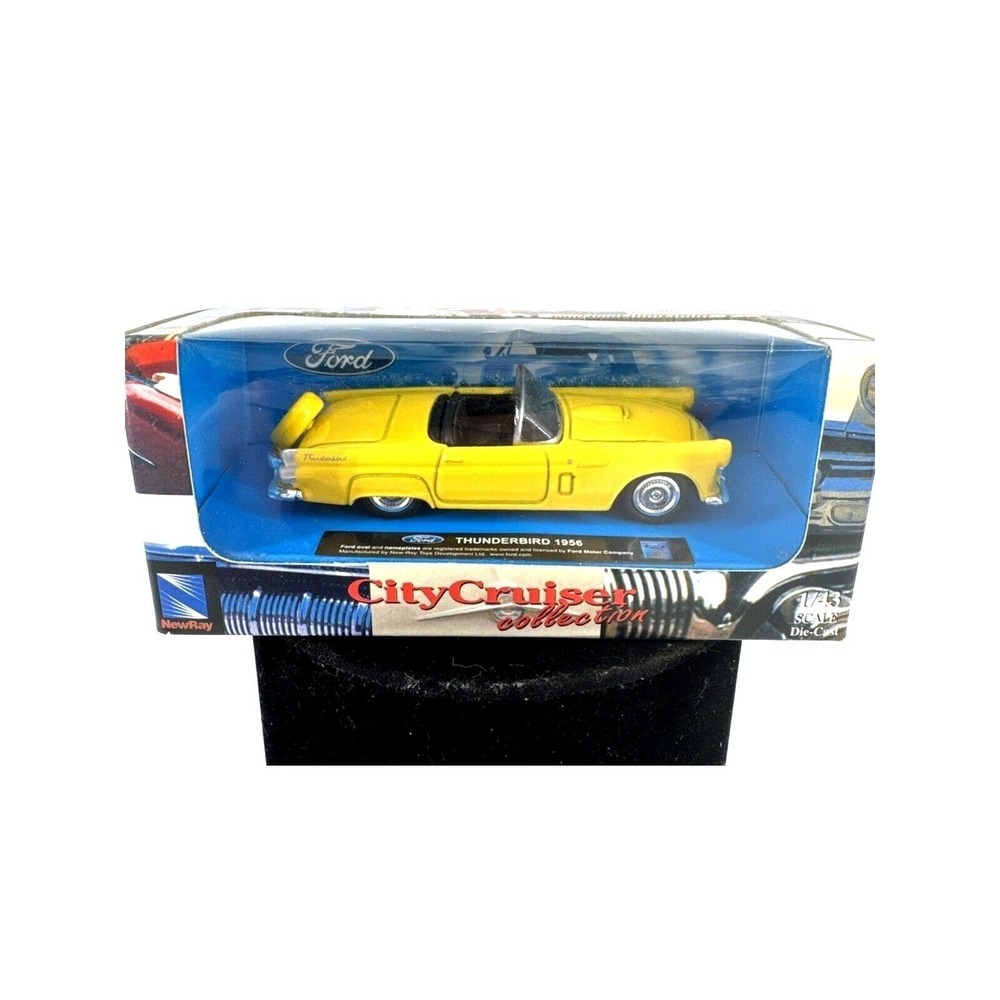 Ford Thunderbird 1956 1:43 Scale 2011 City‎ Cruiser Collection Yellow Diecast